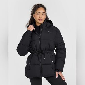 Oner Active Mid Length Puffer Jacket | Black - S